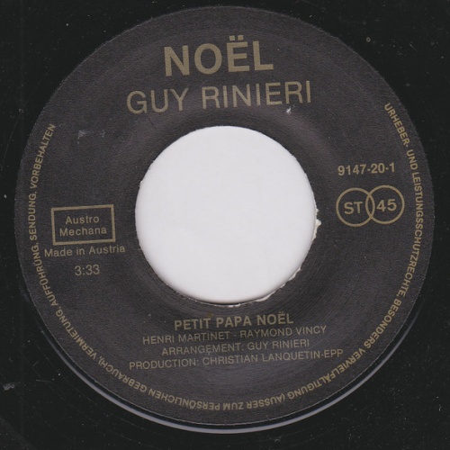 Vinyl / Guy Rinieri - Noël