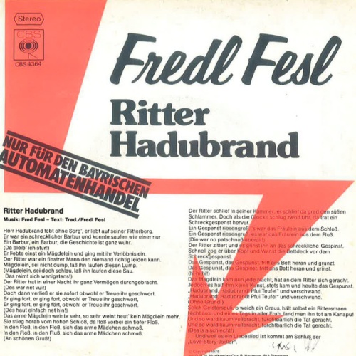 Vinyl / Fredl Fesl - Ritter Hadubrand