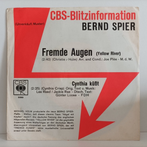 Vinyl / Bernd Spier - Fremde Augen