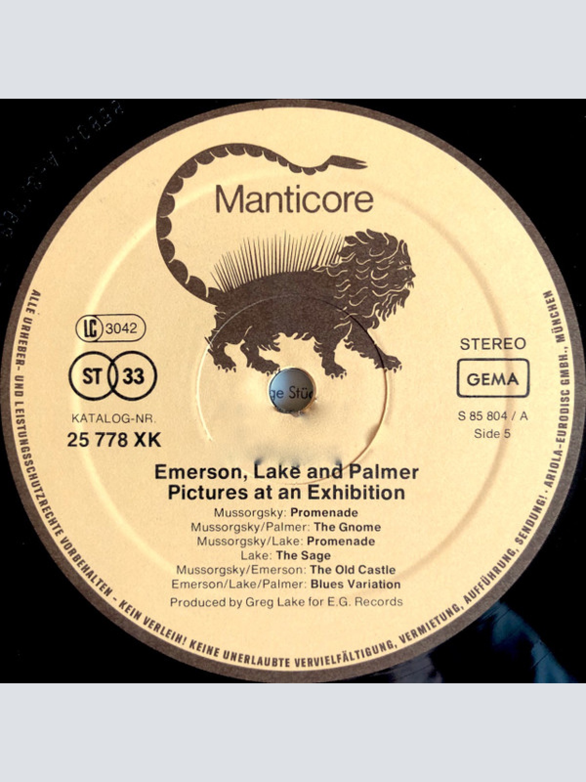 Vinyl / Victor Jeresco*, Moscow Radio Symphony*, Emerson, Lake & Palmer, Modest Mussorgsky - Pictures At An Exhibition