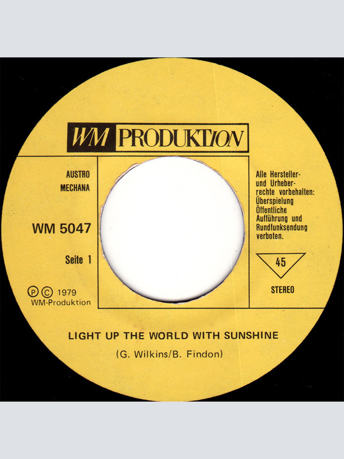 Vinyl / Early Birds - Light Up The World With Sunshine