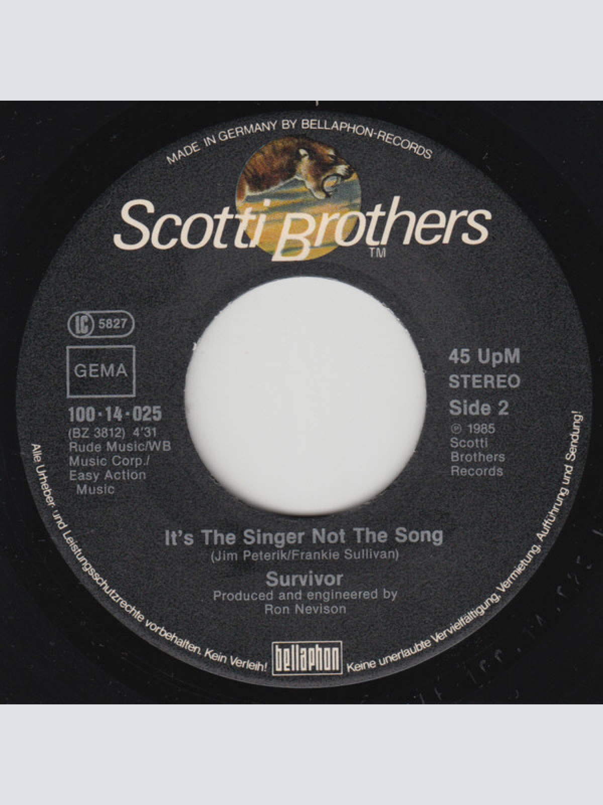 Vinyl / Survivor - High On You