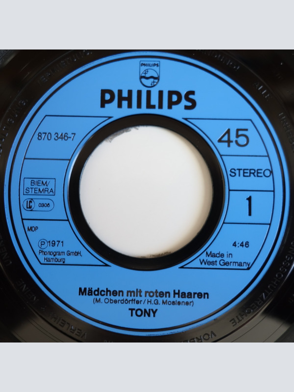 Vinyl / Tony (9) - Mädchen Mit Roten Haaren