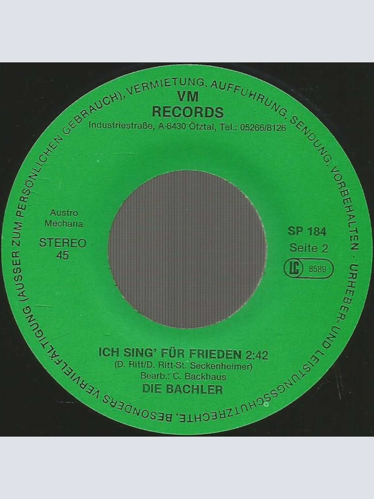 Vinyl / Die Bachler* - Das Cowgirl Vom Alpenland