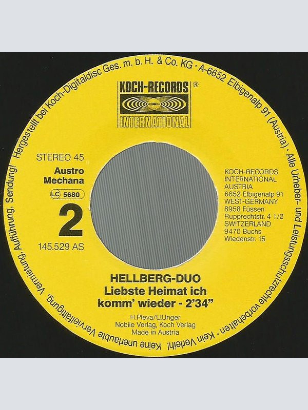 Vinyl / Das Hellberg-Duo - Drei Weisse Birken