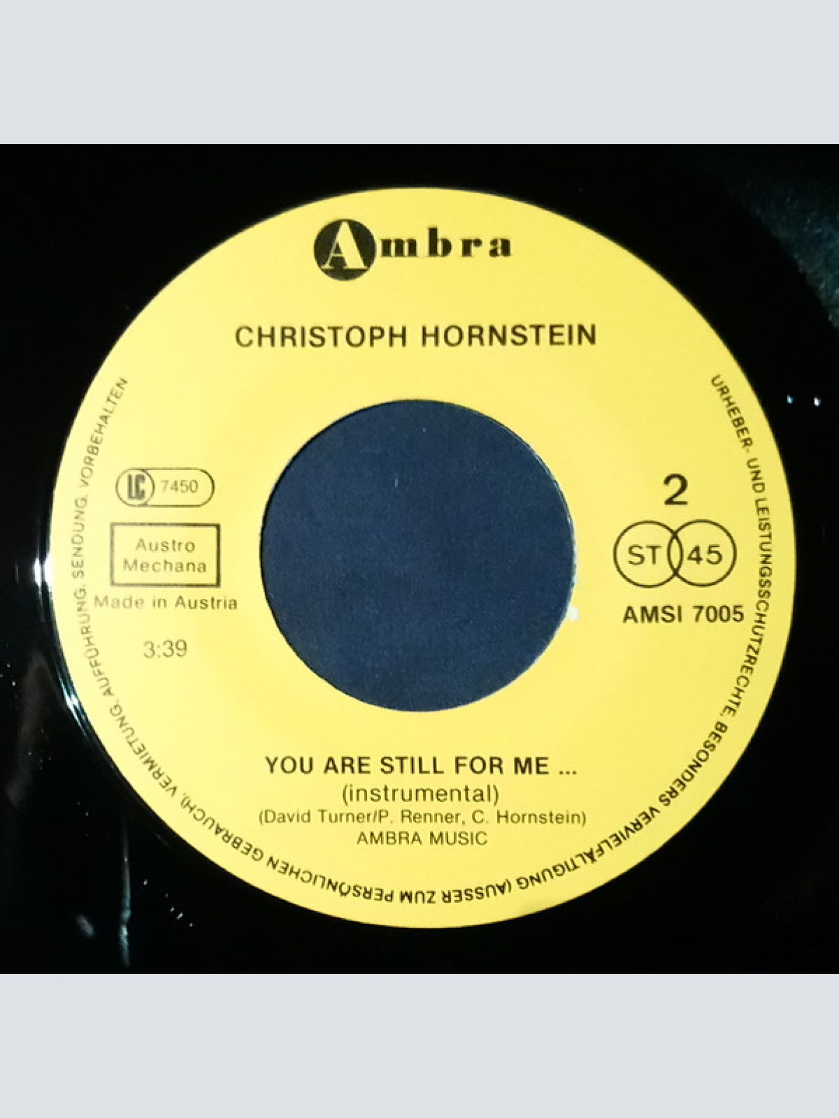 Vinyl / Christoph Hornstein - You Are Still For Me ...