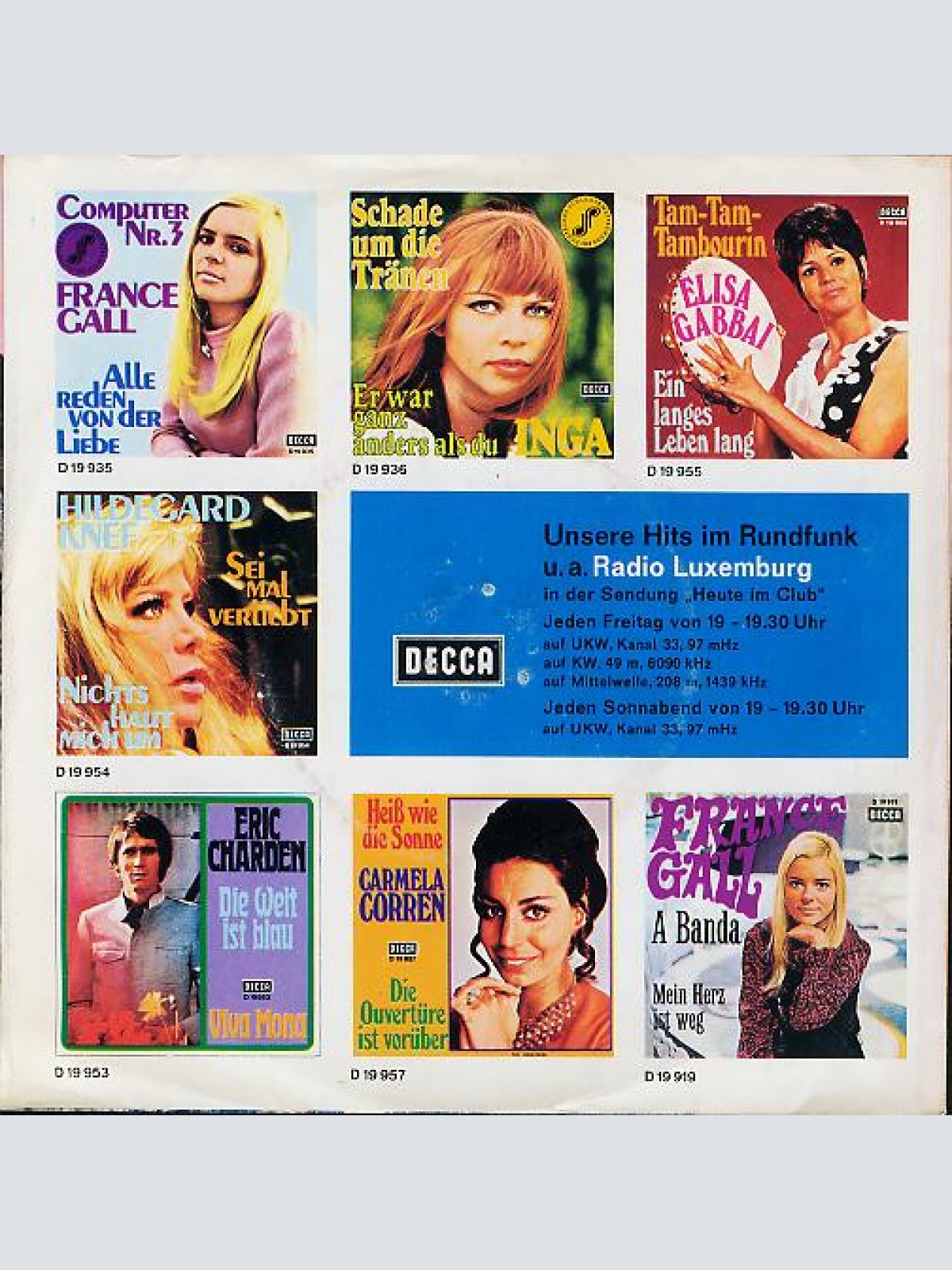 Vinyl / Britt Malmkjell - Du Und Ich / Sonny Boy