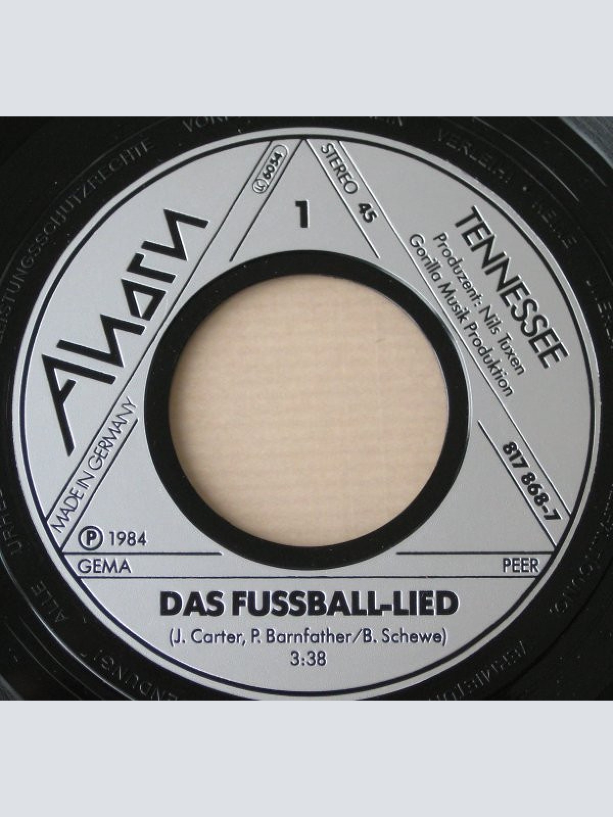 Vinyl / Tennessee (2) - Das Fussball-Lied