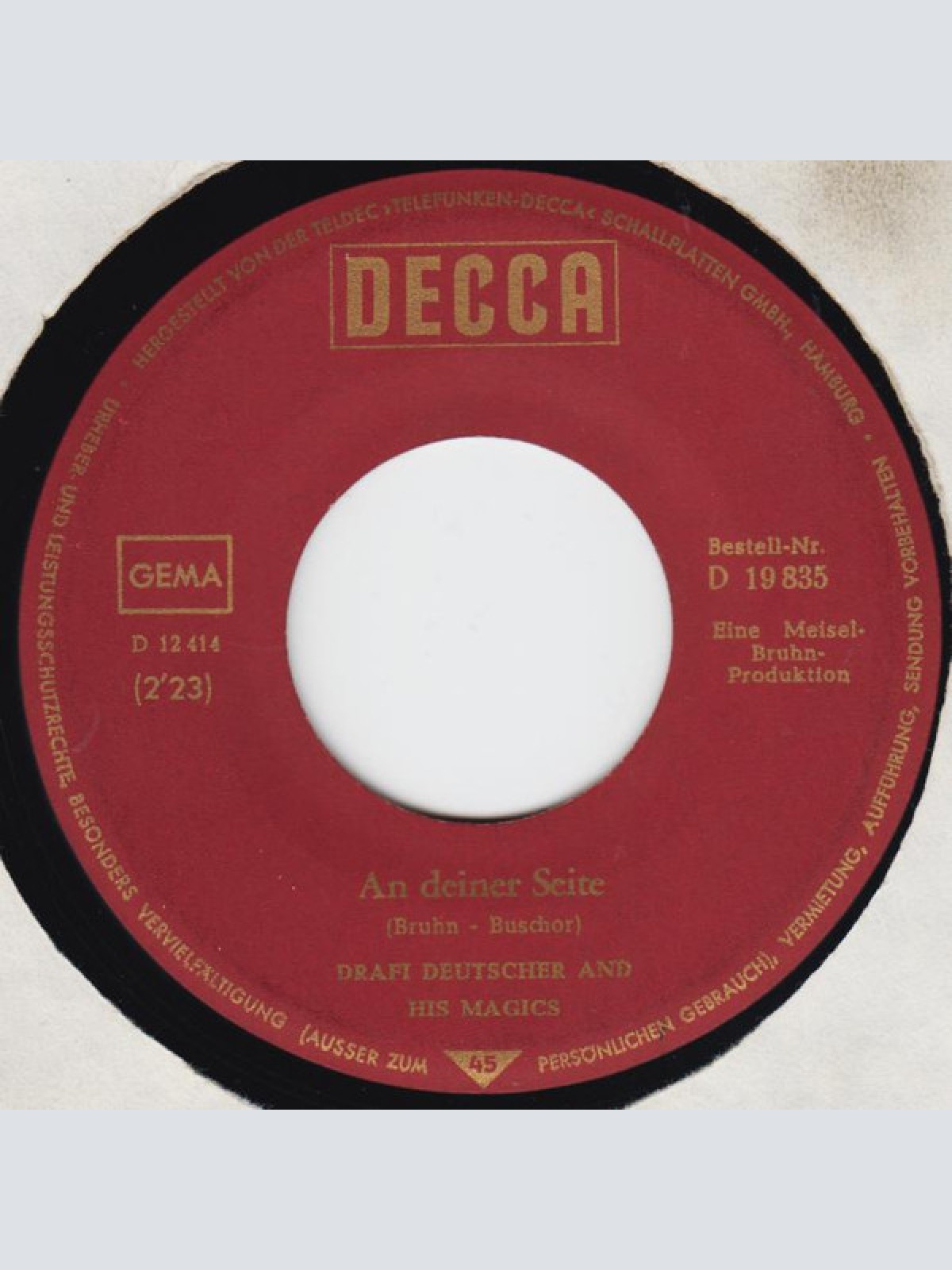 Vinyl / Drafi Deutscher And His Magics - Ich Hab' Den Mond In Meiner Tasche