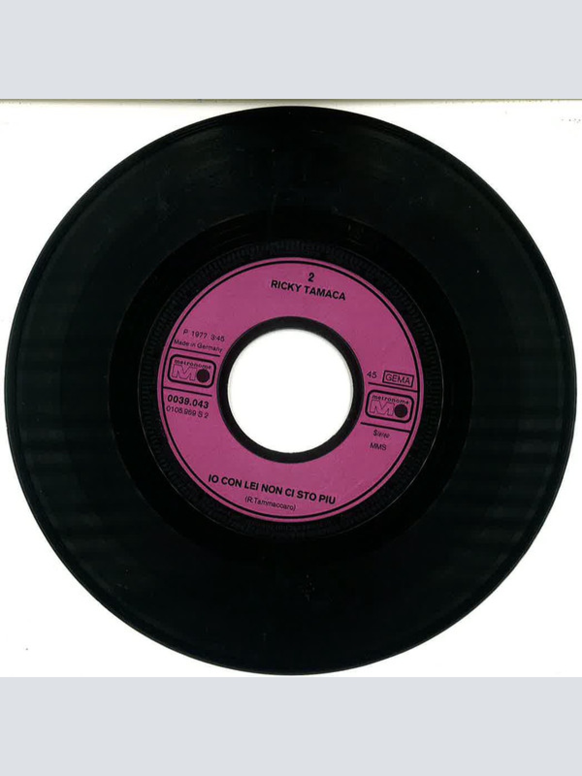 Vinyl / Ricky Tamaca - Monica