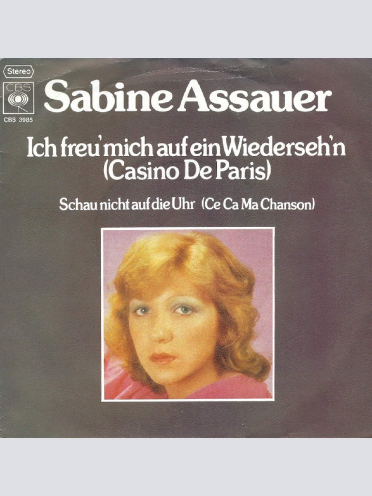Vinyl / Sabine Assauer - Ich Freu' Mich Auf Ein Wiederseh'n (Casino De Paris)
