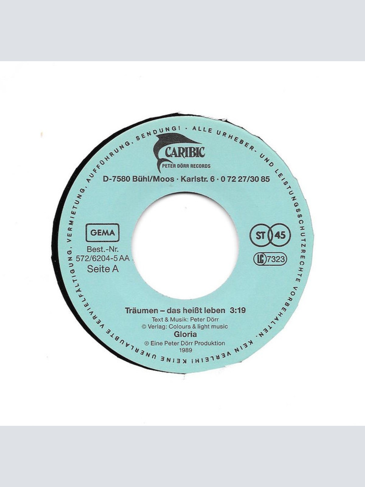 Vinyl / Gloria (5) - Träumen - Das Heißt Leben