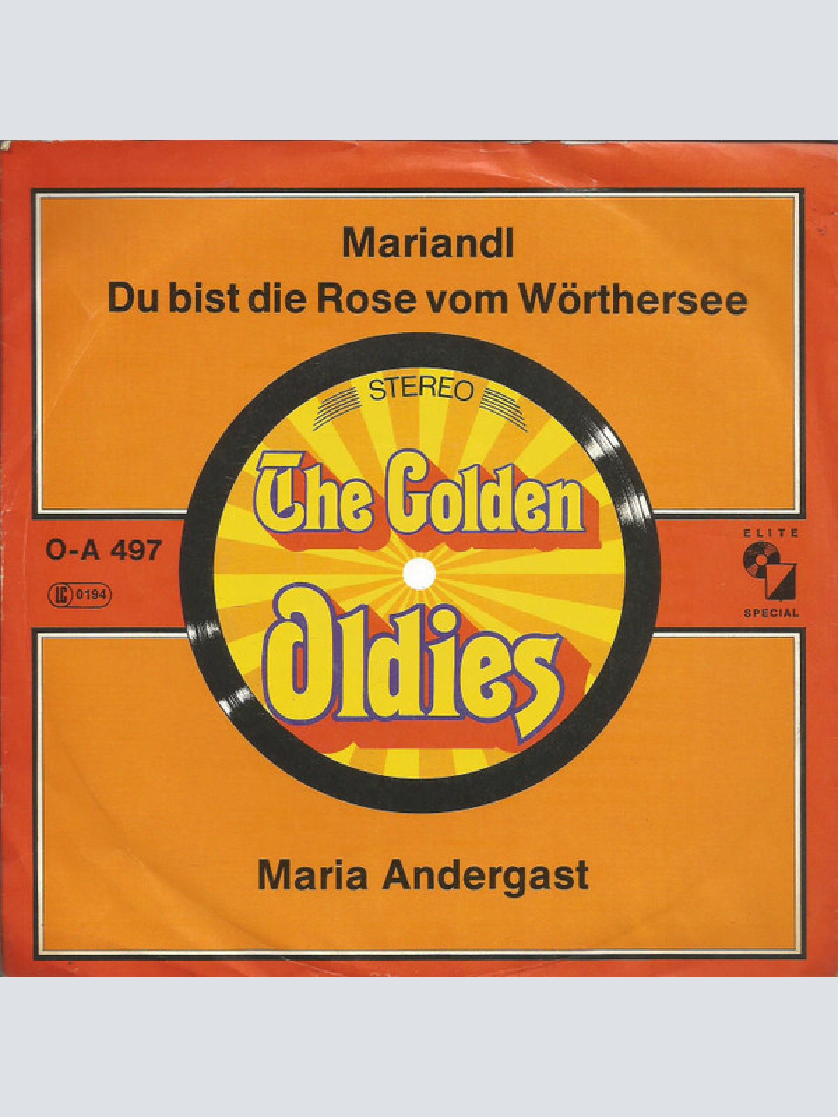 Vinyl / Maria Andergast - Mariandl