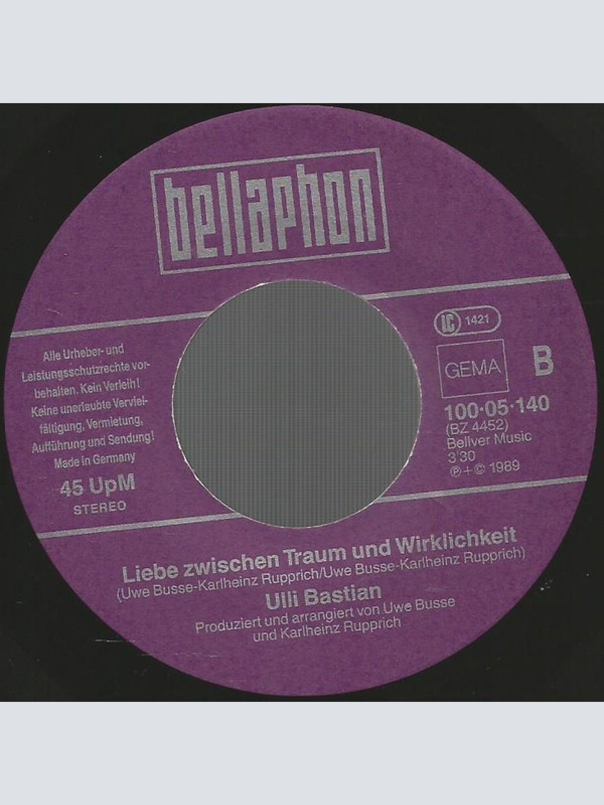 Vinyl / Ulli Bastian - Träume Unterm Regenbogen