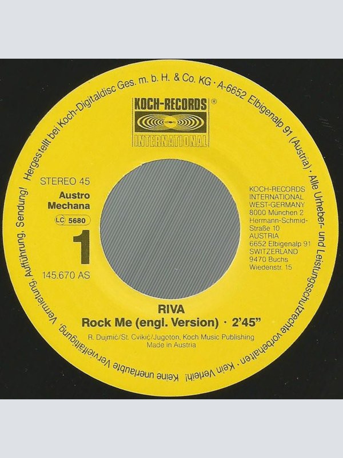 Vinyl / Riva (4) - Rock Me