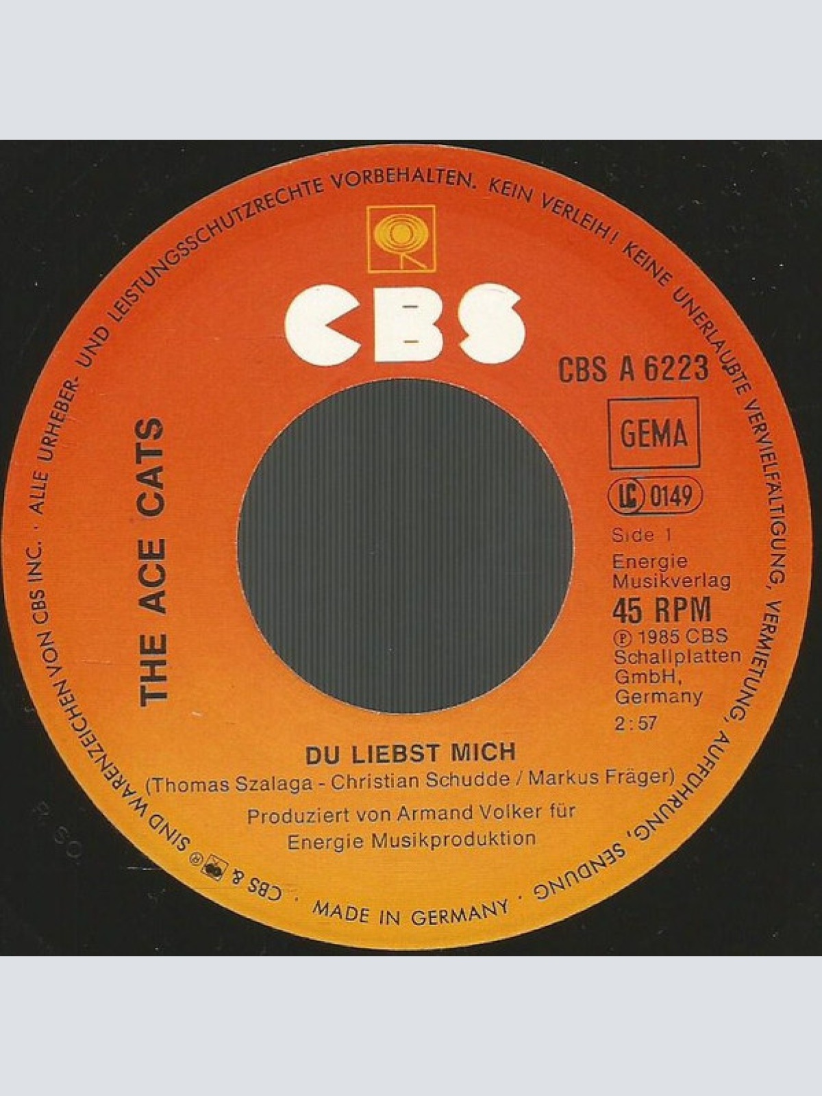 Vinyl / The Ace Cats - Du Liebst Mich