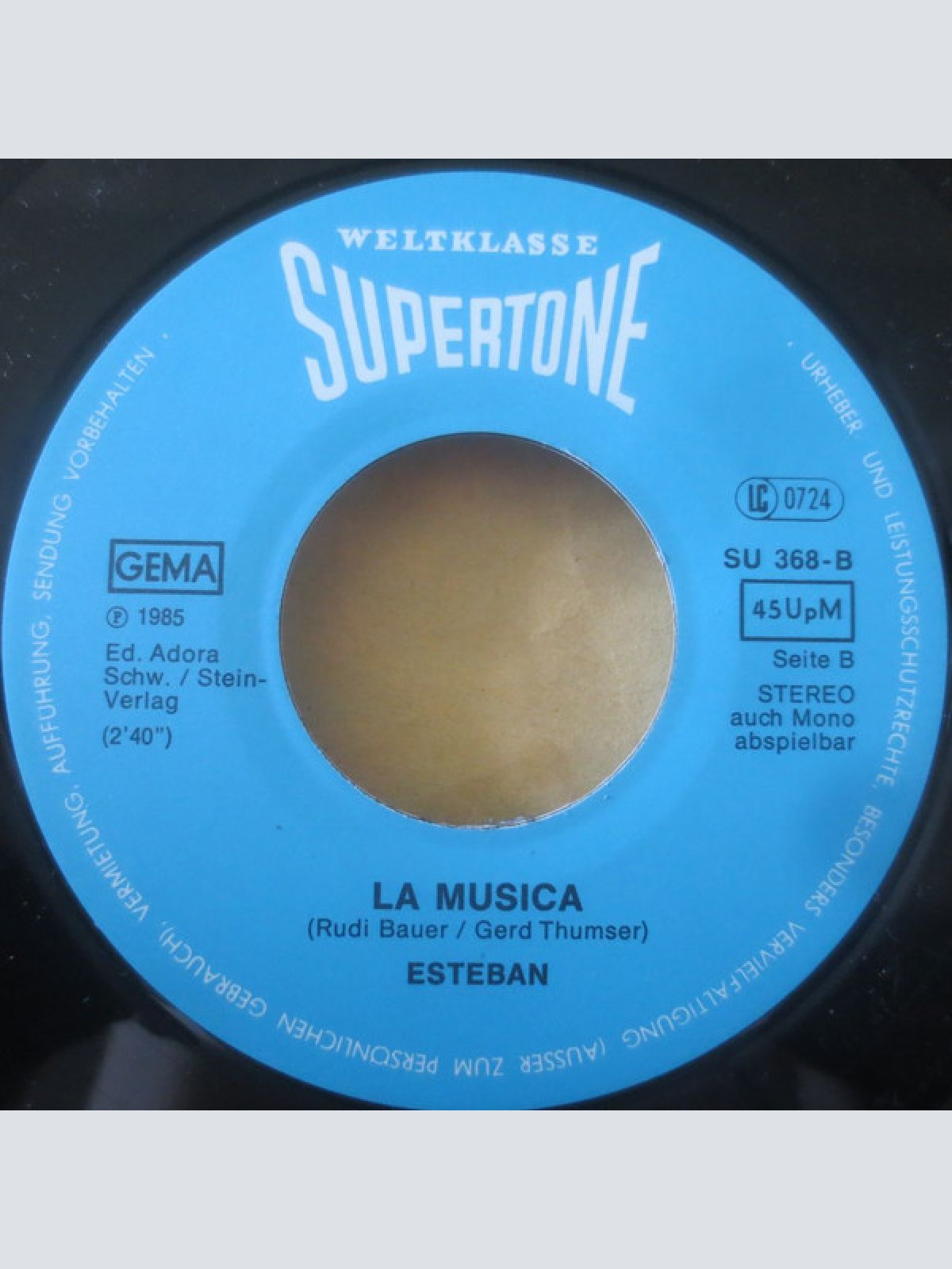 Vinyl / Esteban (10) - Tango Del Amor / La Musica