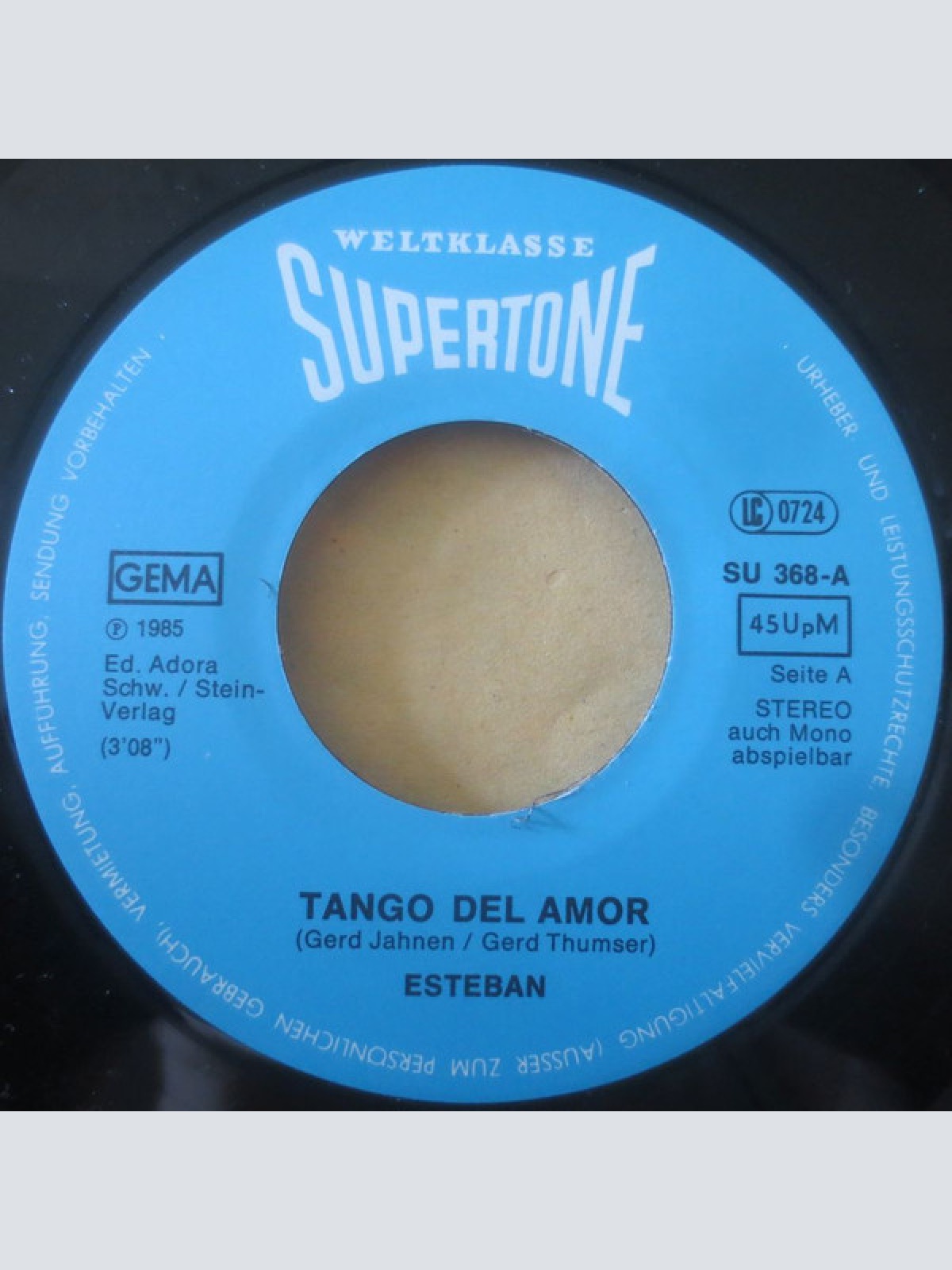 Vinyl / Esteban (10) - Tango Del Amor / La Musica