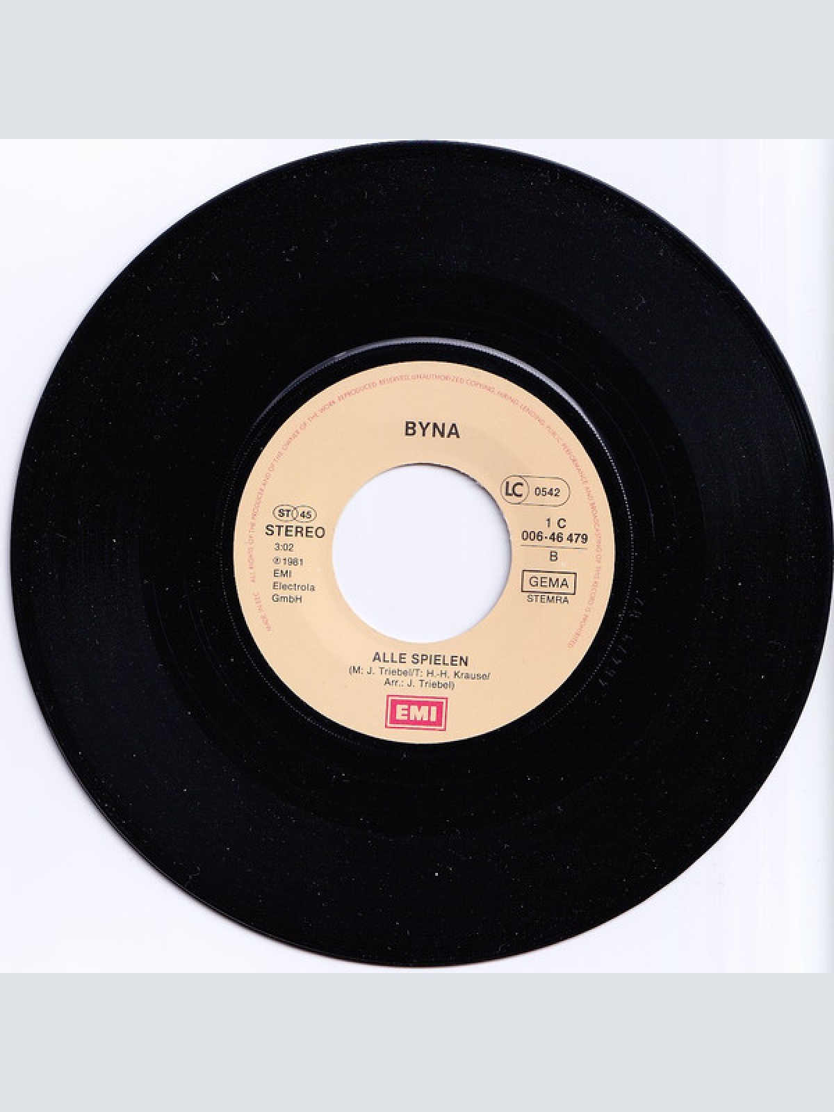 Vinyl / Byna - Ich Bin Kein Yo Yo