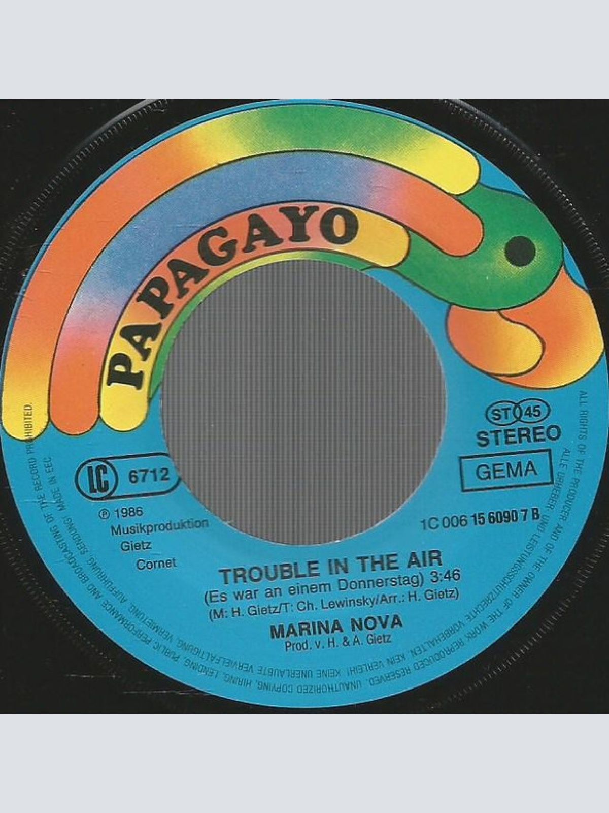 Vinyl / Marina Nova - In Einem Anderen Leben