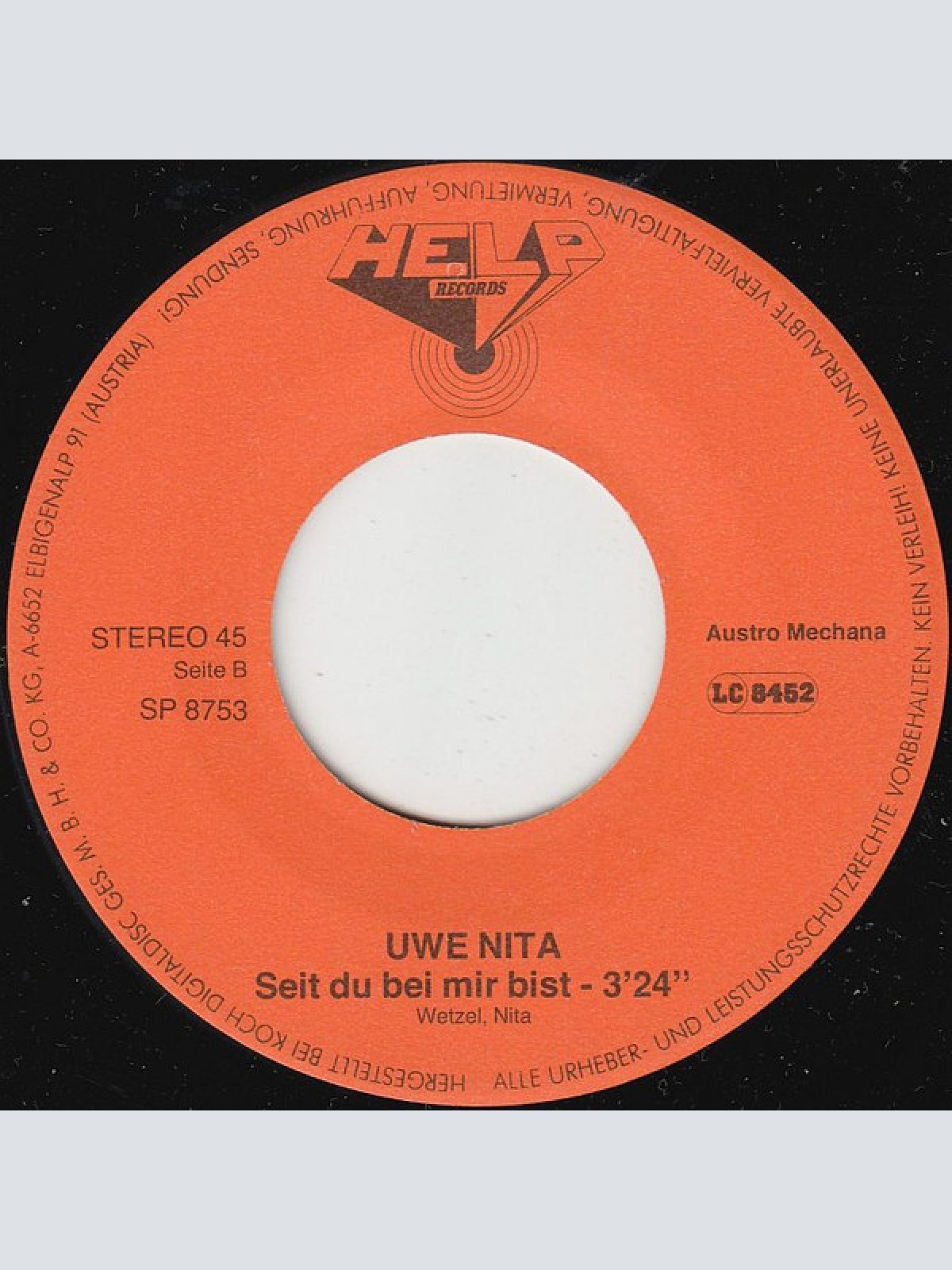 Vinyl / Uwe Nita - Susi, Susi