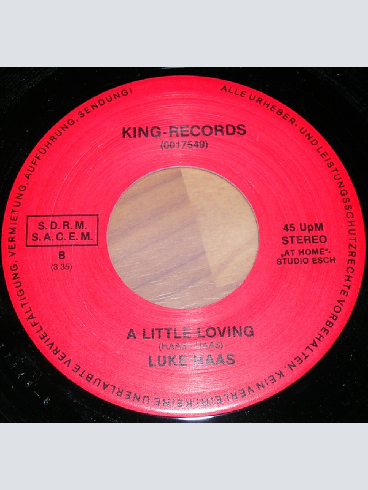 Vinyl / Luke Haas - I Still Love You