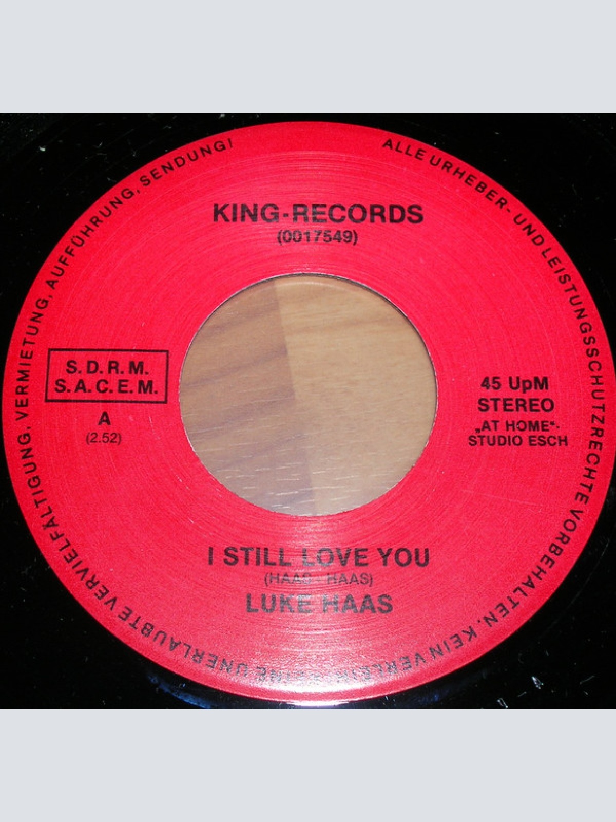 Vinyl / Luke Haas - I Still Love You
