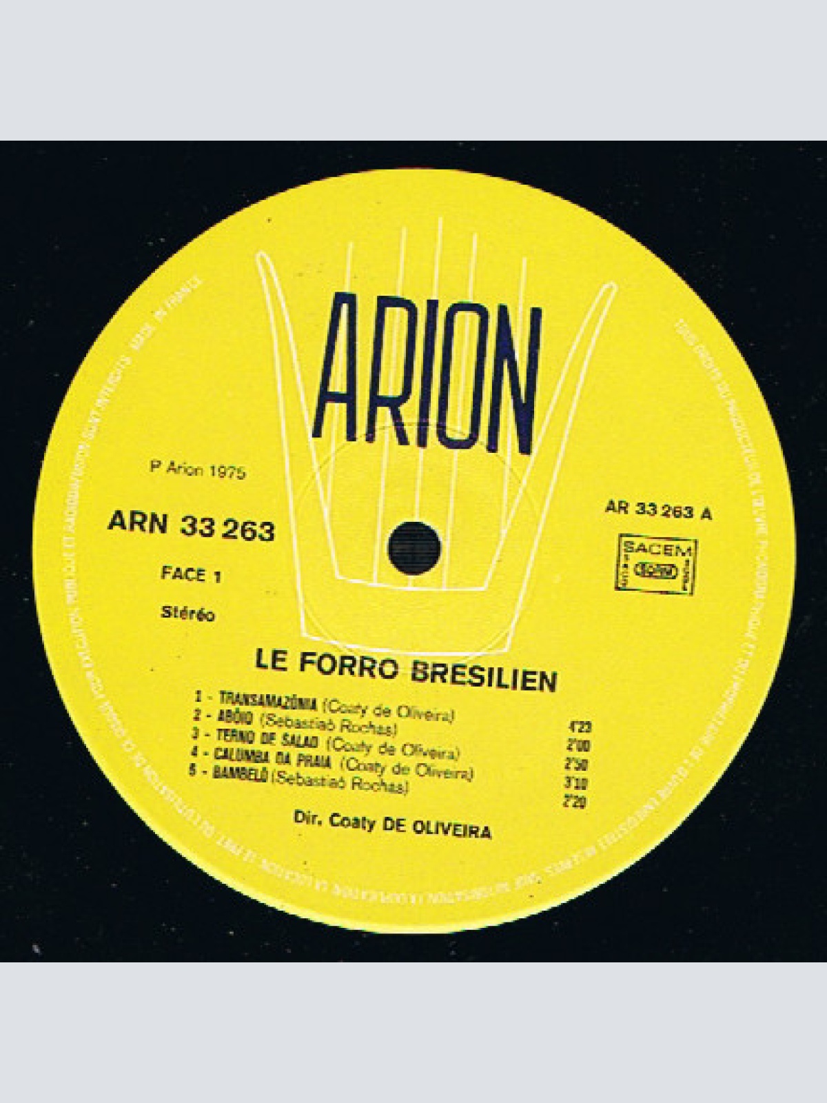 Vinyl / Coaty De Oliveira - Le Forro Brésilien