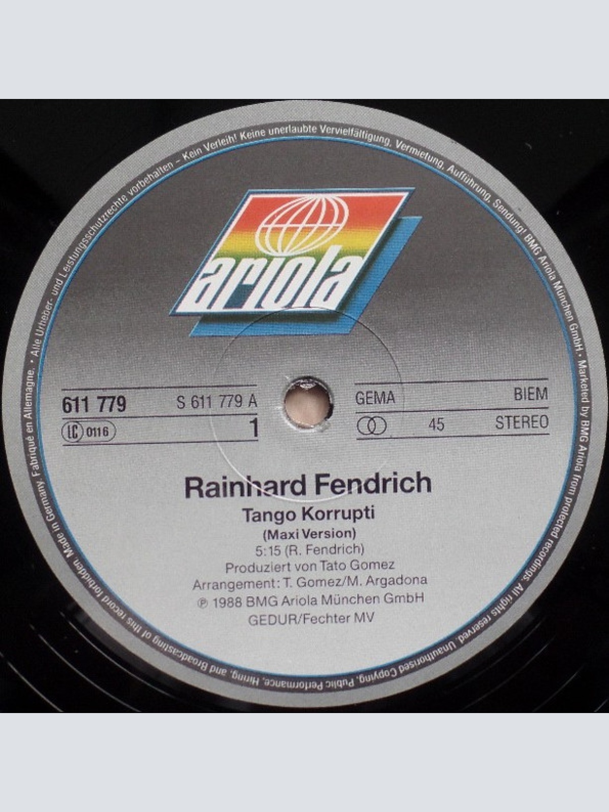 Vinyl / Rainhard Fendrich - Tango Korrupti