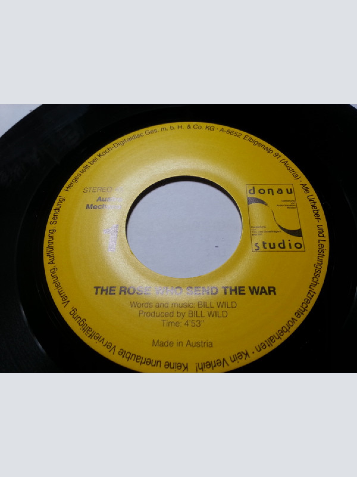 Vinyl / Bill Wild (3) - The Rose Who Send The War