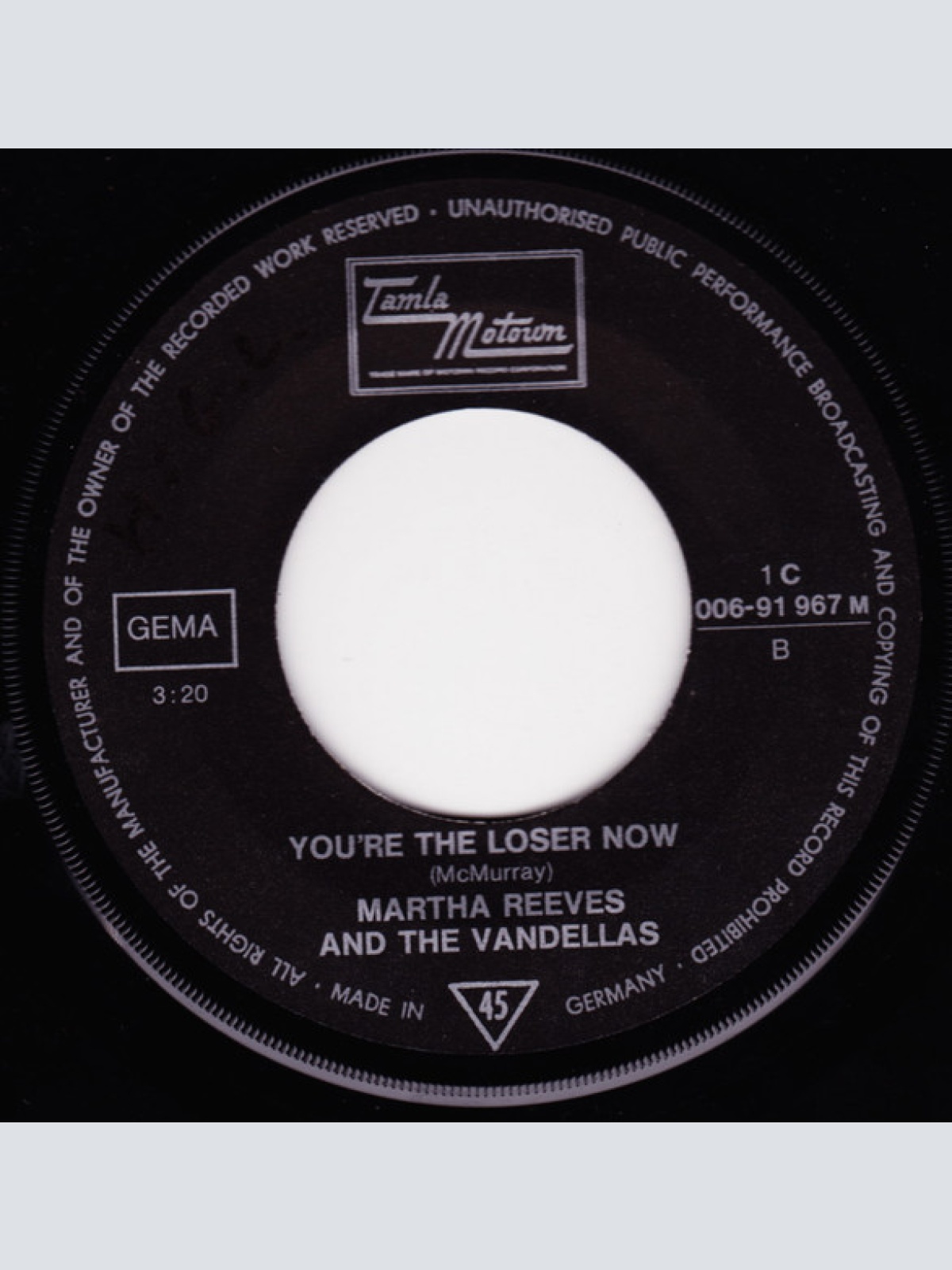 Vinyl / Martha Reeves And The Vandellas* - I Gotta Let You Go / You're The Loser Now