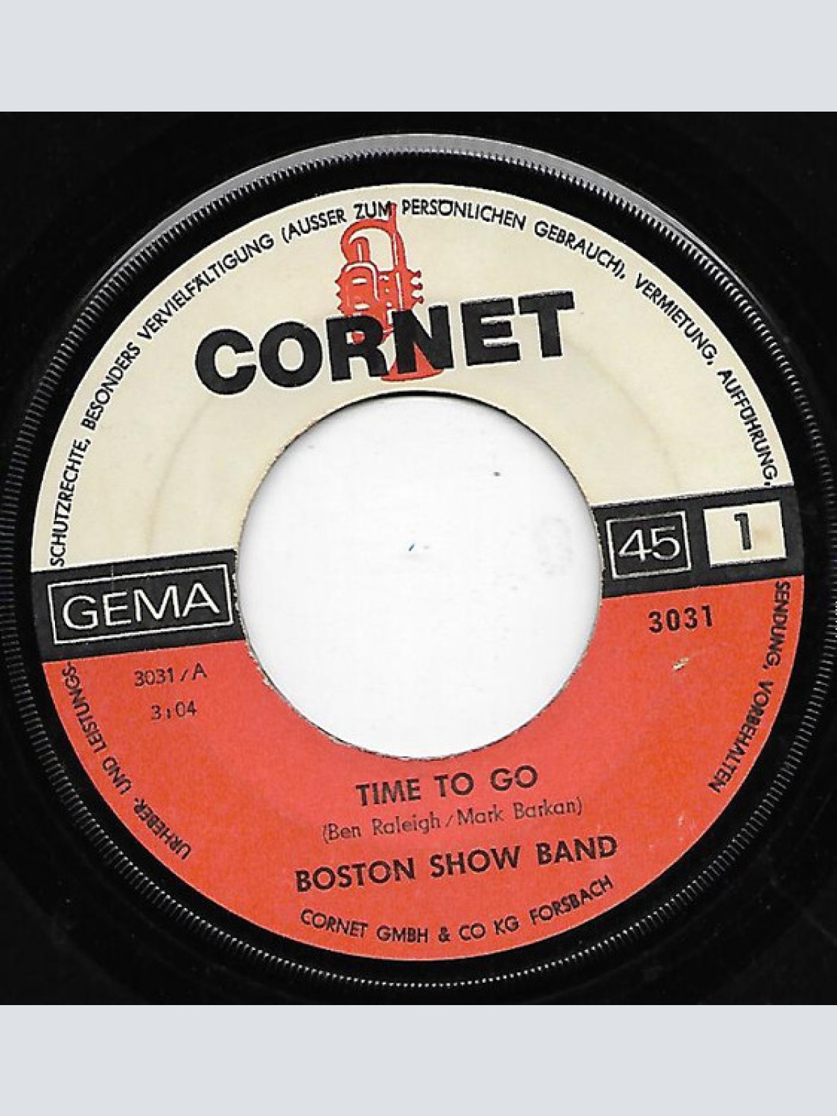 Vinyl / The Boston Show Band - Time To Go