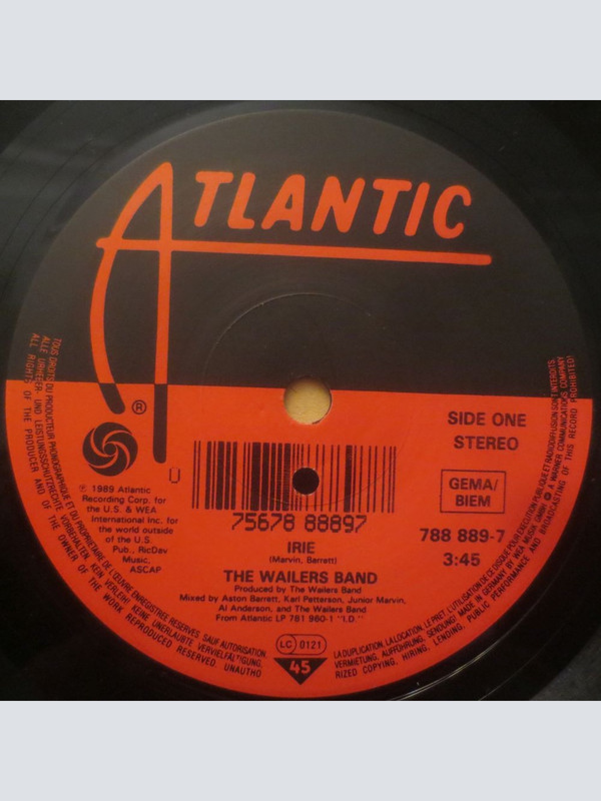 Vinyl / The Wailers Band - Irie