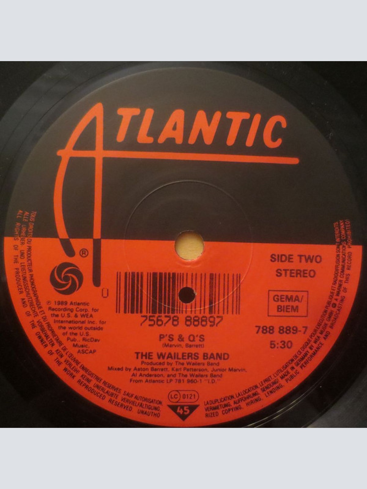 Vinyl / The Wailers Band - Irie