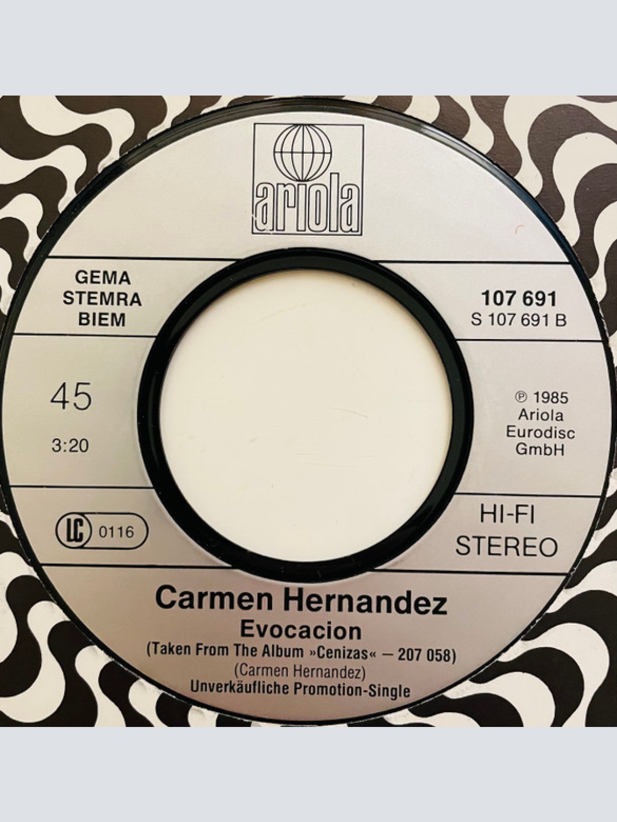 Vinyl / Carmen Hernandez* - Profundidad / Evocacion