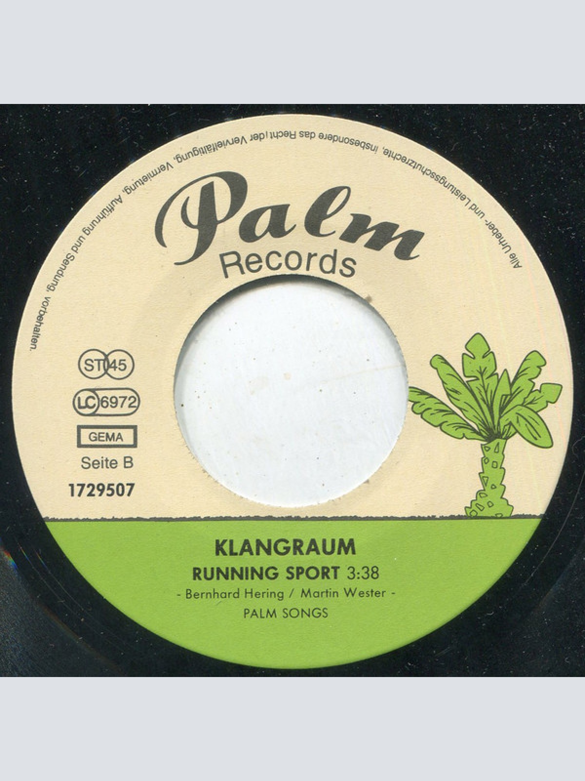 Vinyl / Klangraum - High Speed Steamer / Running Sport