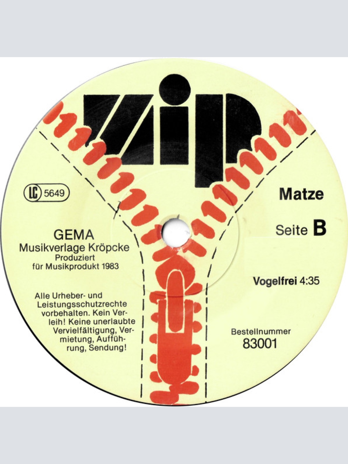 Vinyl / Matze* - Kriminell / Vogelfrei