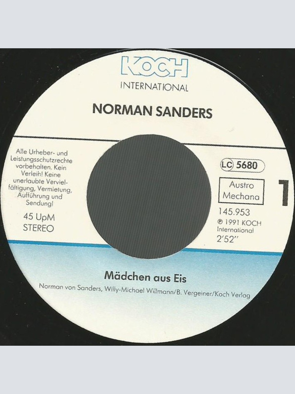 Vinyl / Norman Sanders (2) - Mädchen Aus Eis
