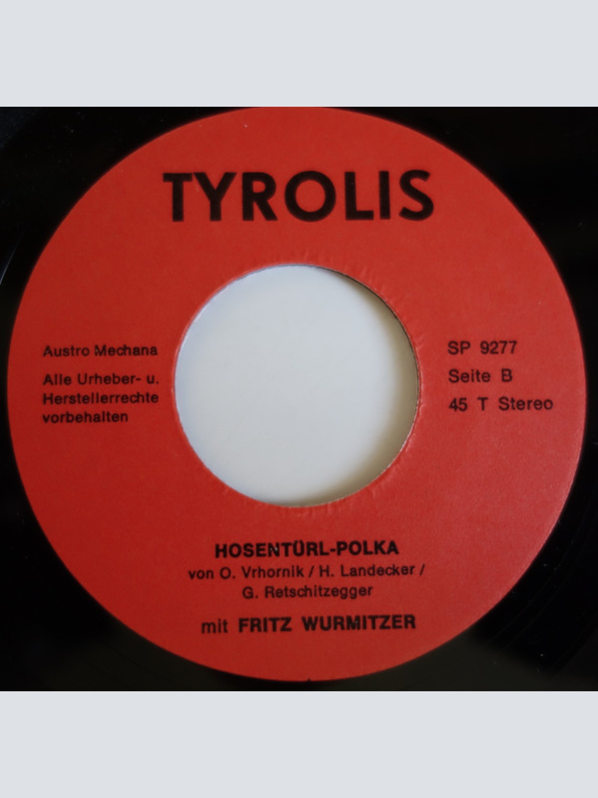 Vinyl / Fritz Wurmitzer - Was Die Mädchen Gerne Haben / Hosentürl Polka