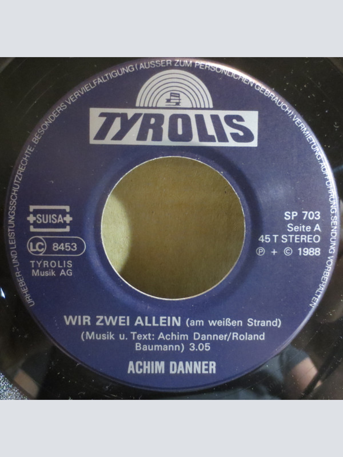 Vinyl / Achim Danner - Wir Zwei Allein... (Am Weissen Strand)