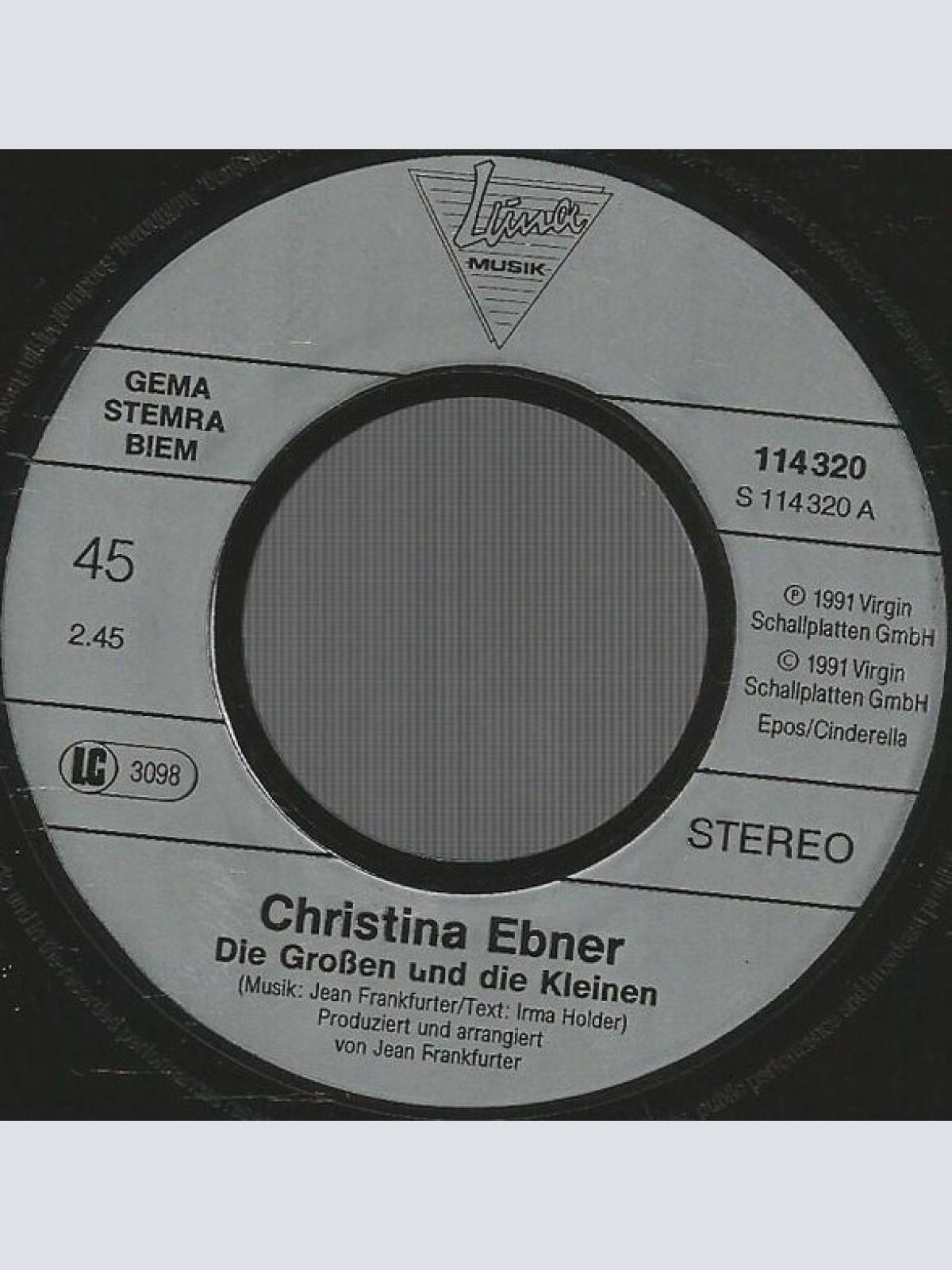 Vinyl / Christina Ebner - Die Großen Und Die Kleinen