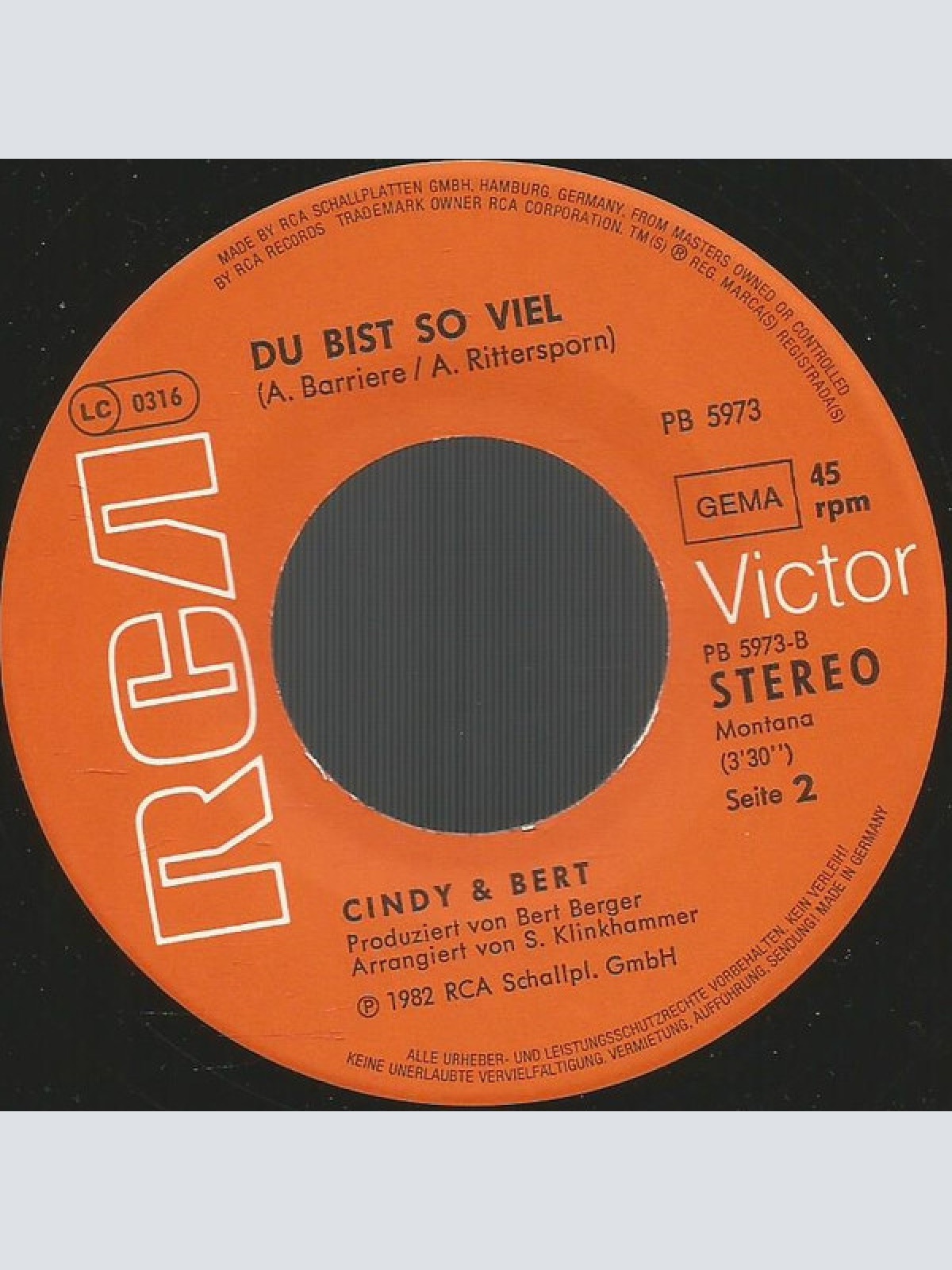 Vinyl / Cindy & Bert - Nach All Den Jahren