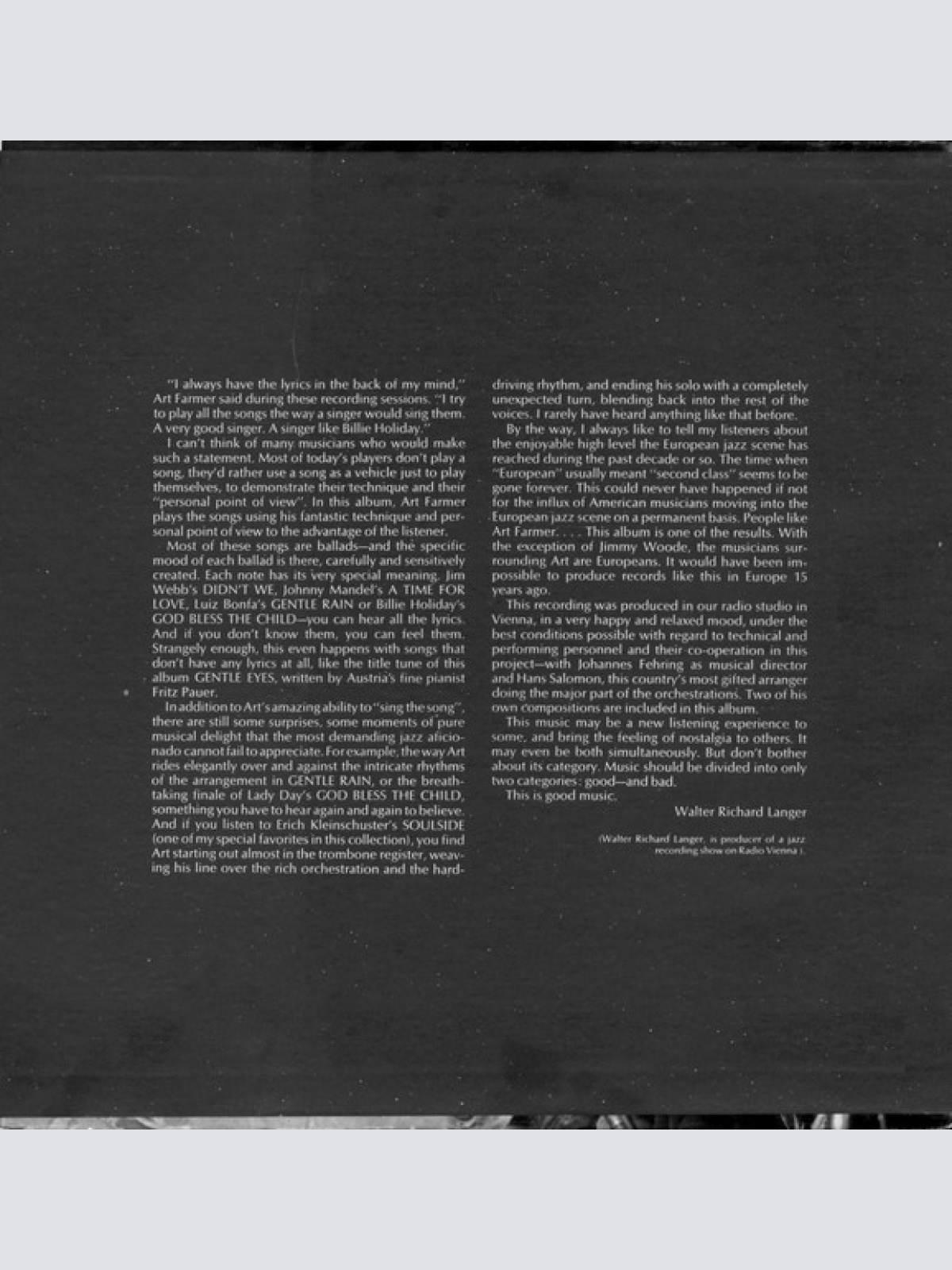 Vinyl / Art Farmer - Gentle Eyes