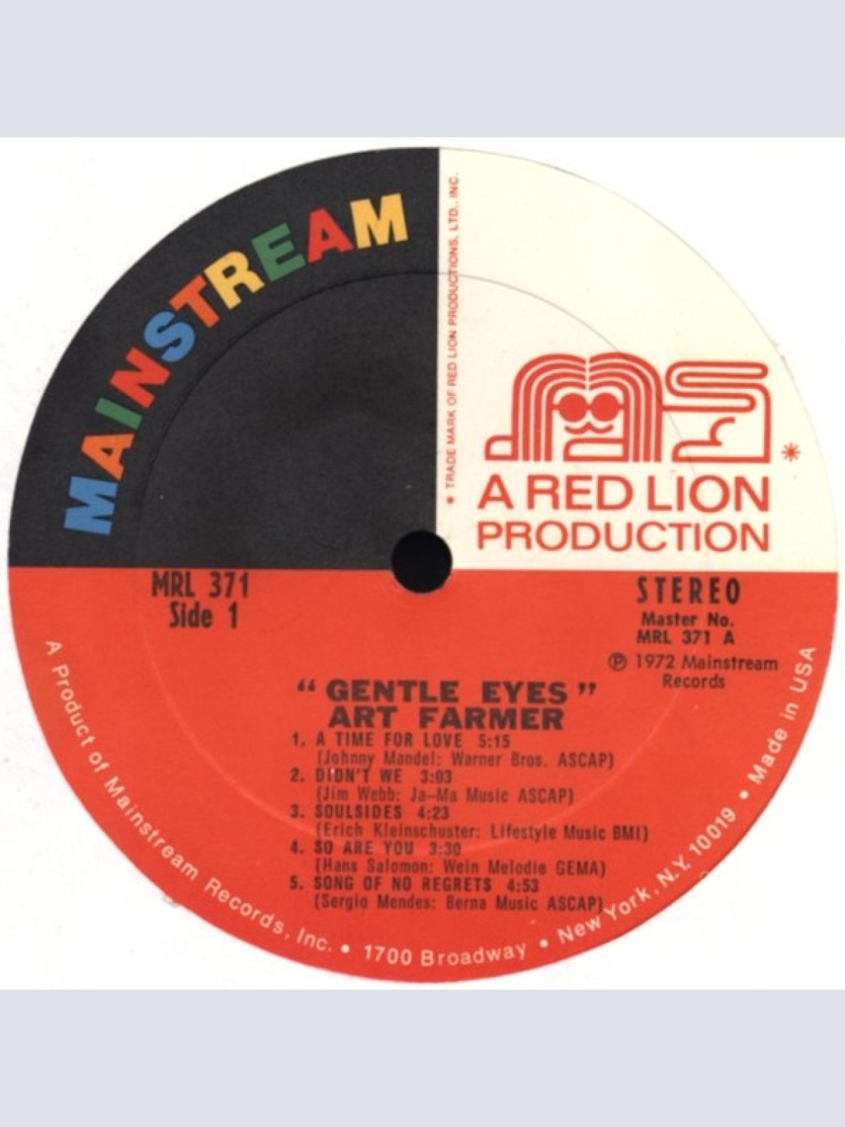 Vinyl / Art Farmer - Gentle Eyes