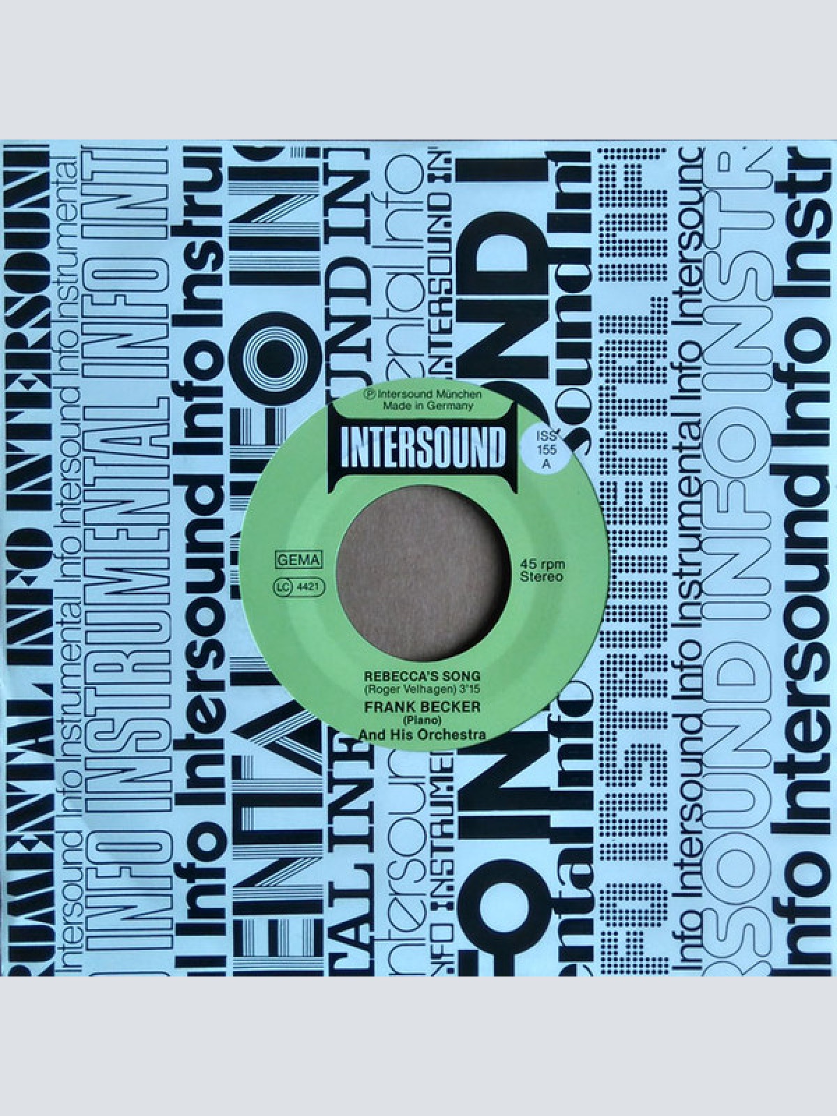 Vinyl / Frank Becker And His Orchestra - Rebecca's Song / Rockin' Radio