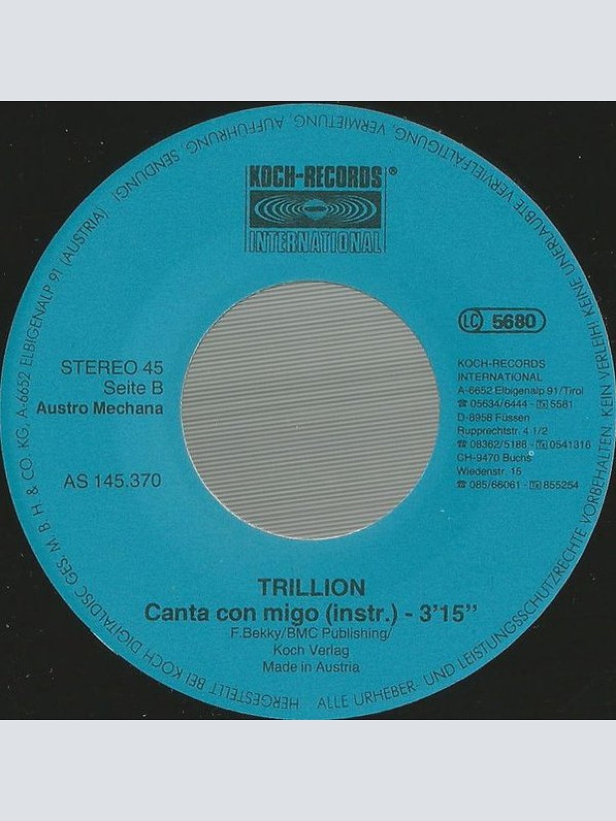Vinyl / Trillion (2) - Canta Con Migo