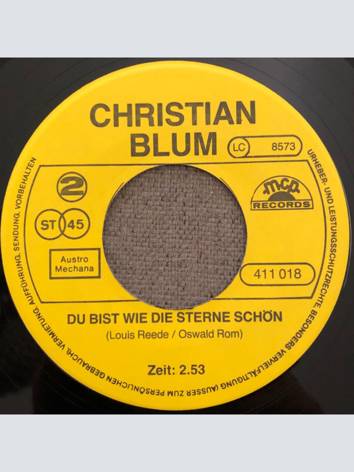 Vinyl / Christian Blum - Mama Mia