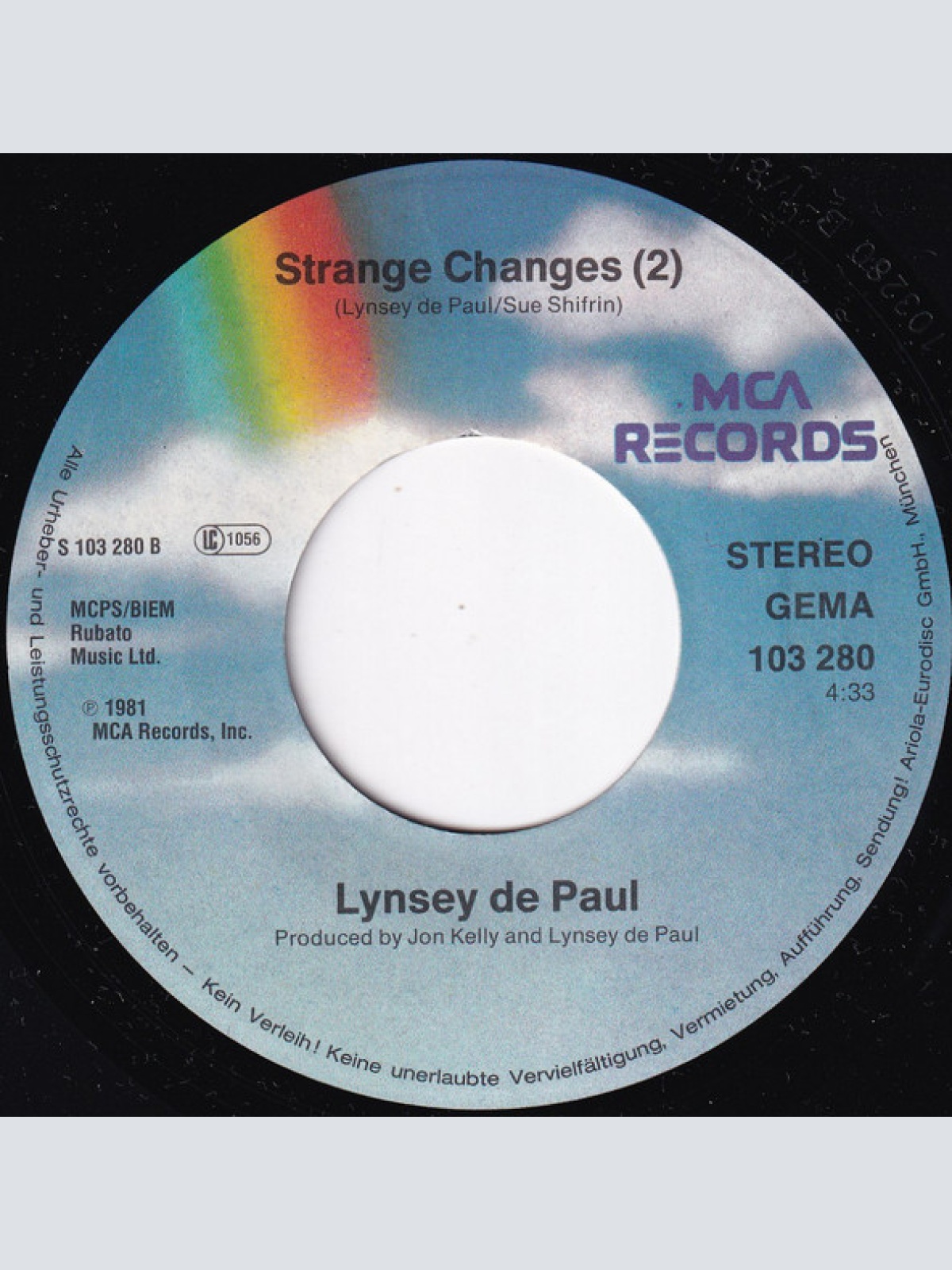 Vinyl / Lynsey De Paul - Strange Changes