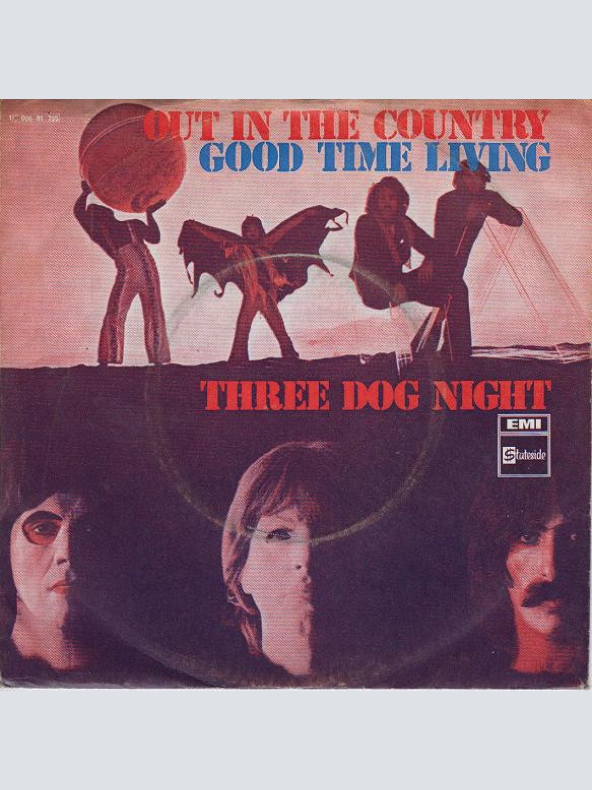 Vinyl / Three Dog Night - Out In The Country / Good Time Living