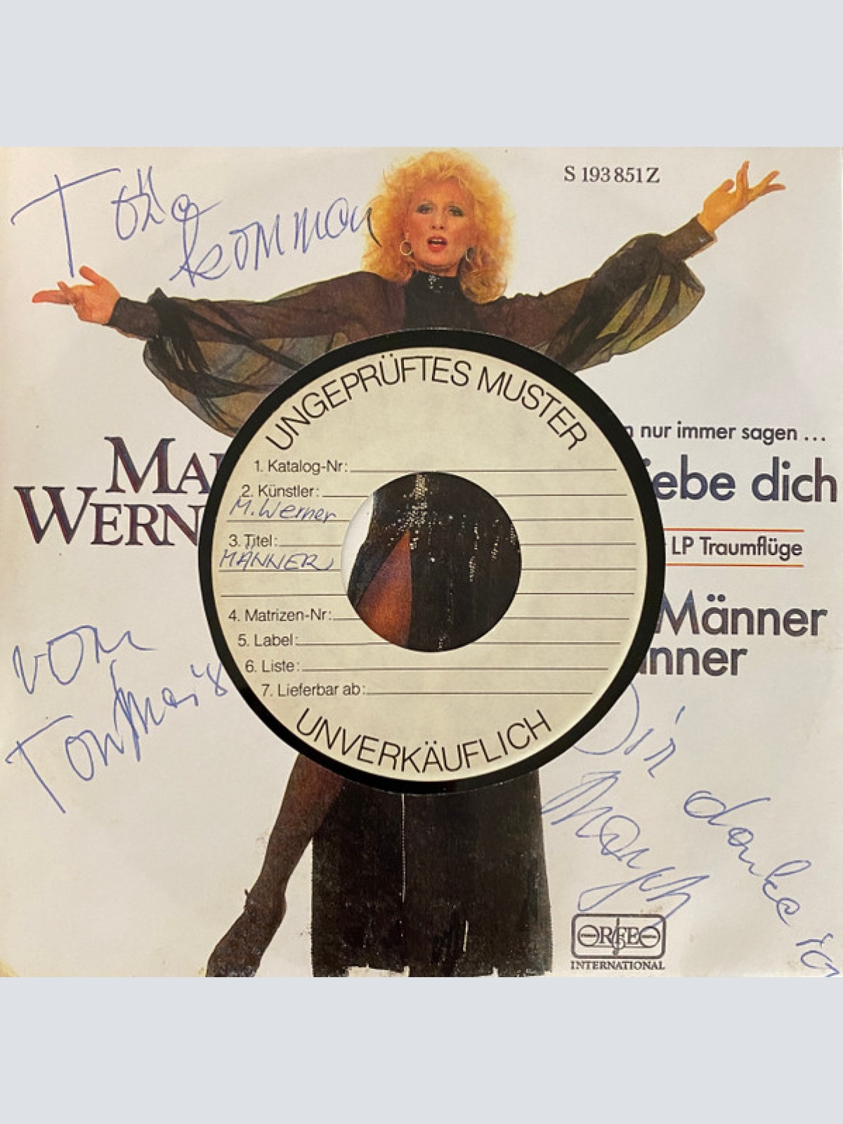 Vinyl / Margot Werner - Ich Kann Nur Immer Sagen: Ich Liebe Dich